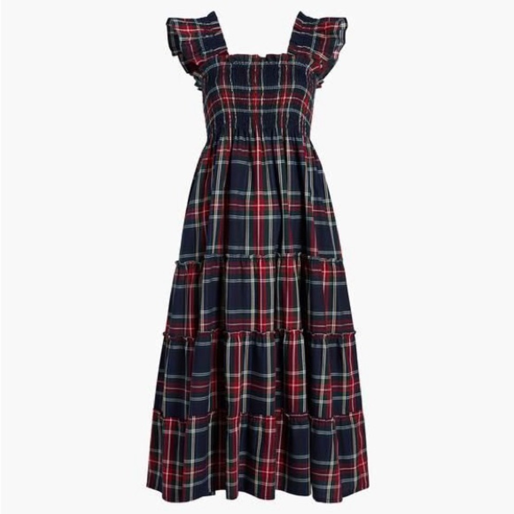 Hill House Ellie Nap Dress in Navy Tartan